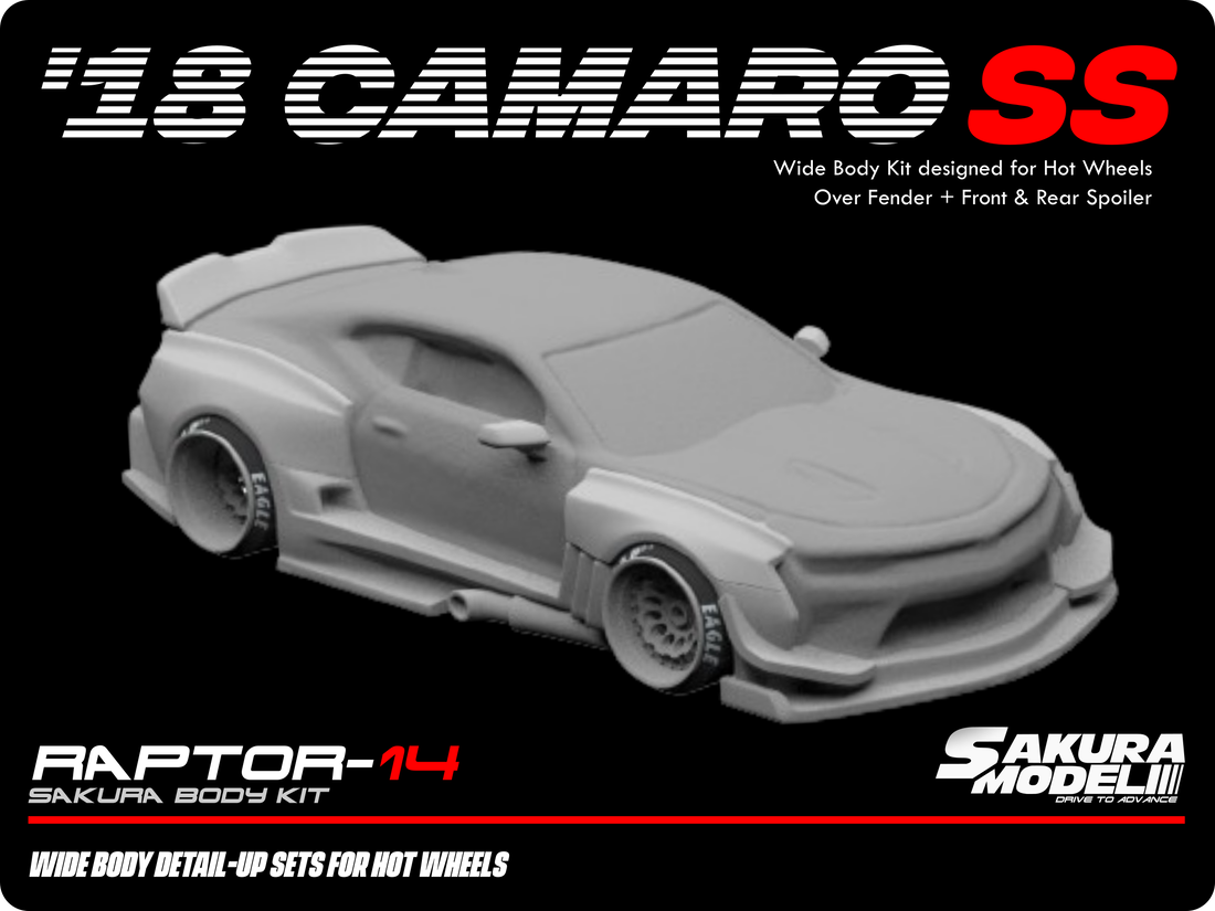 Sakura - Add on Body kit for Hot Wheels '18 Camaro SS