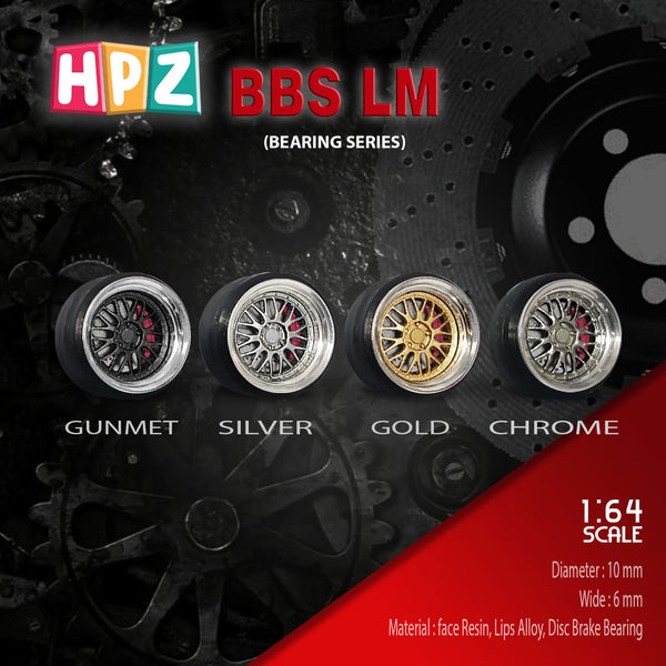 HPZ Wheels Model BBS LM Bearing Series
