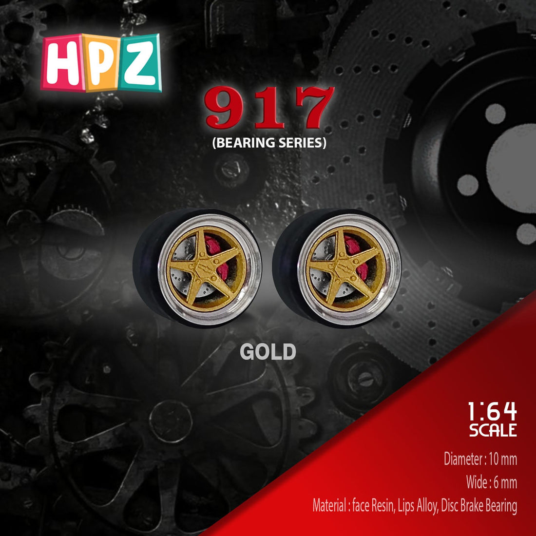 HPZ Wheels Model 917 Bearing Series
