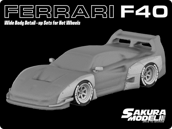Sakura - Add on Body kit for Hot Wheels Ferrari F40