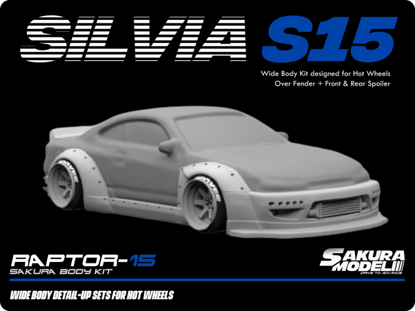 Sakura - Add on Body kit for Hot Wheels SIlvia S15