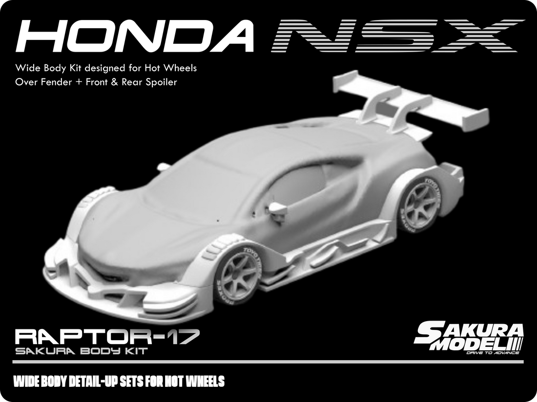 Sakura - Add on Body kit for Hot Wheels '12 Acura NSX