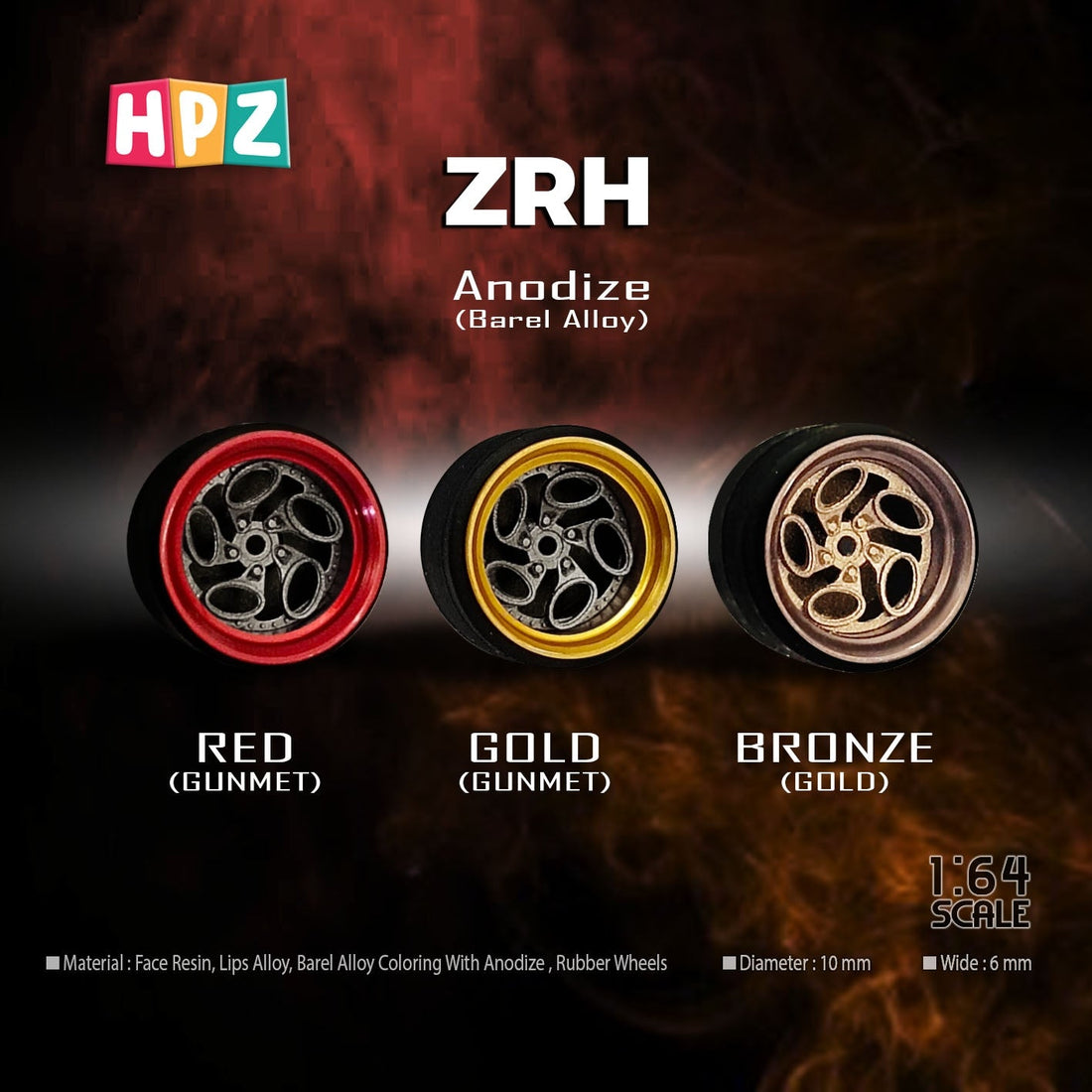 HPZ Wheels Anodize Model ZRH