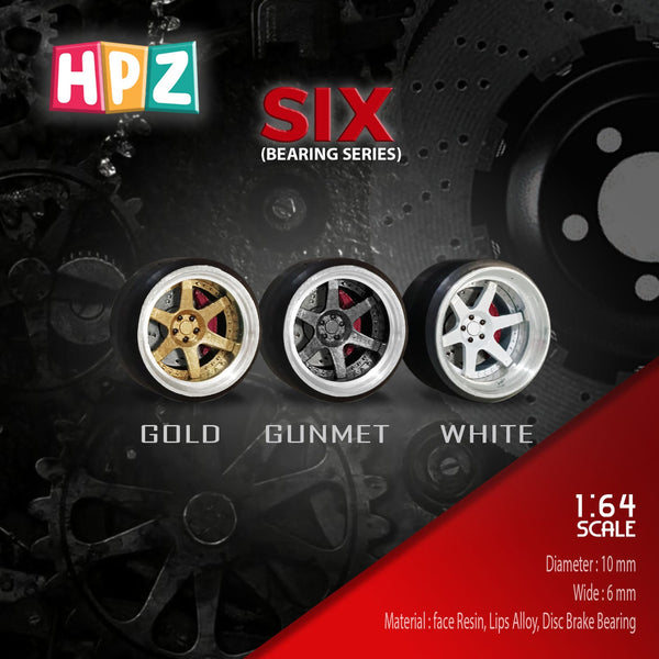 HPZ Wheels Model SIX Bearing Series