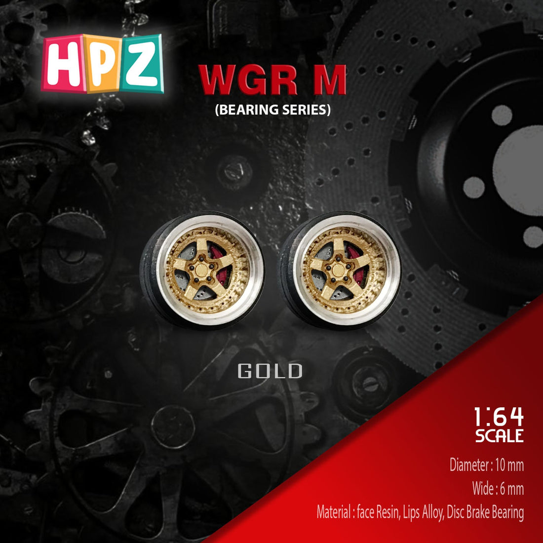 HPZ Wheels Model WGR-M Bearing Series