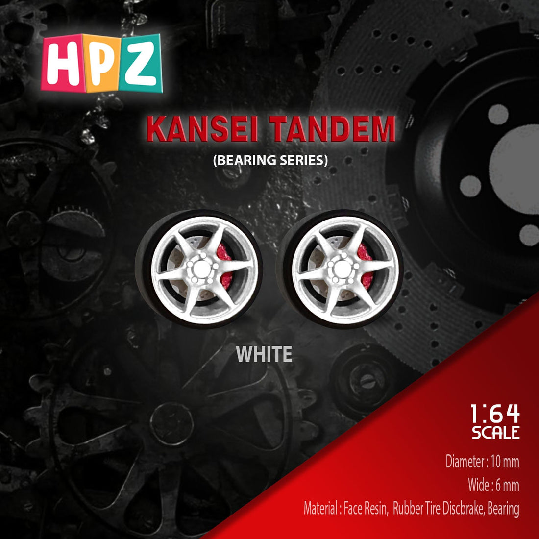 HPZ Wheels Model Kanzei Tandem Bearing Series