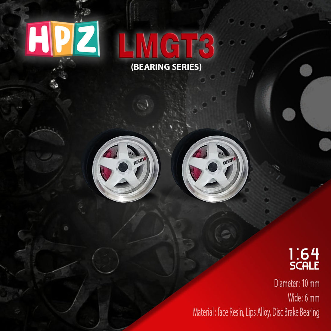 HPZ Wheels Model LMGT 3 bearing Series
